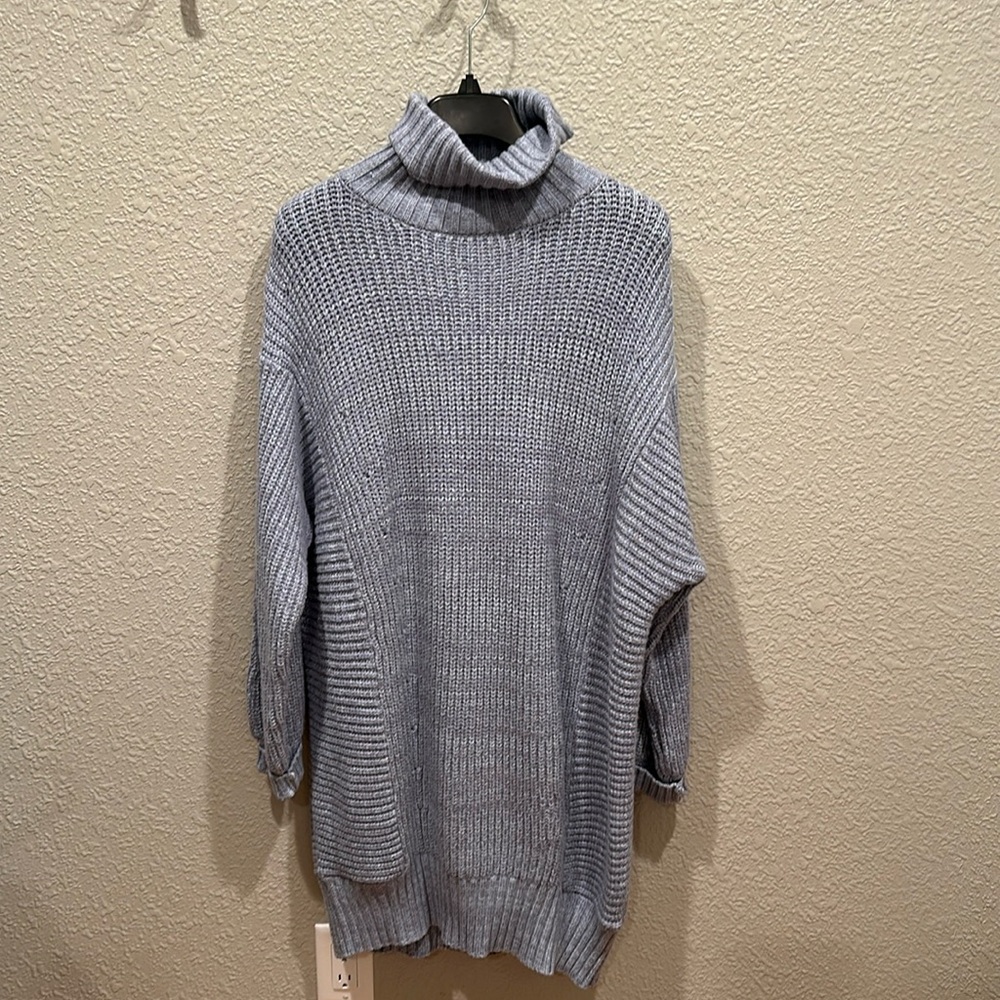 Over sized sweater with cowl neck
